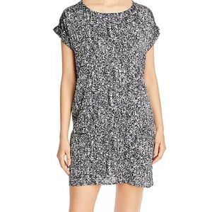 Eileen Fisher Printed Boat Neck Dress in S/P w/ Pockets - Bloomingdale Exclusive